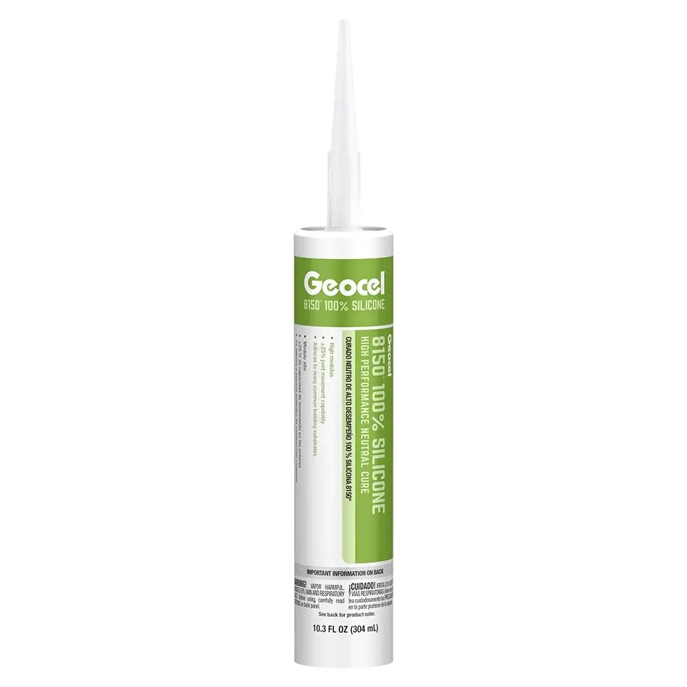Geocel Gc68125 8150 100% Silicone High Performance Neutral Cure Sealant, 10.3 Oz., Clear 2