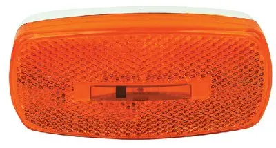 Fultyme Rv 1102 Fultyme Rv Marker/Clearance Light W/ Reflex, Yellow Lens, White Base 2
