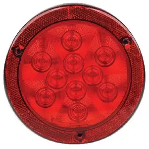 Fultyme Rv 1153 Fultyme Rv Led 4" Round Sealed Light W/Reflex Mount Flange, Red 2