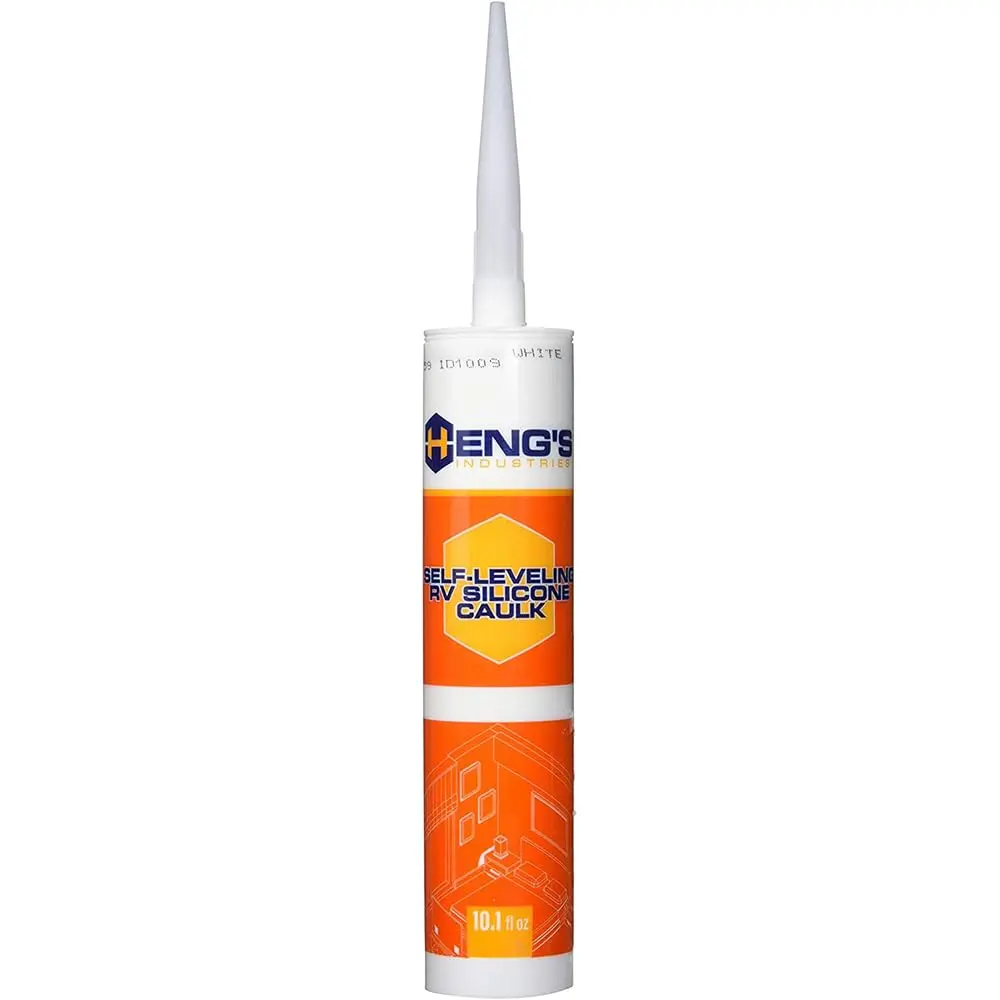 Hengs 95502-C Nuflex Rv Self-Leveling Silicone Sealant, White, 12/Case 1