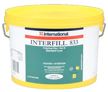 International Paint Yaa815/Hg Interfill 833 Fine Finishing Fairing Compount, Part B Fast Cure, 1/2 Gal. 2