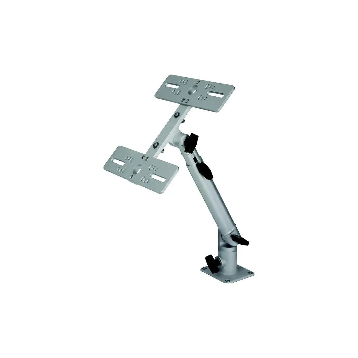 Millennium Outdoors Mm-002-00 Double Monitor Mount Â€“ Silver 1