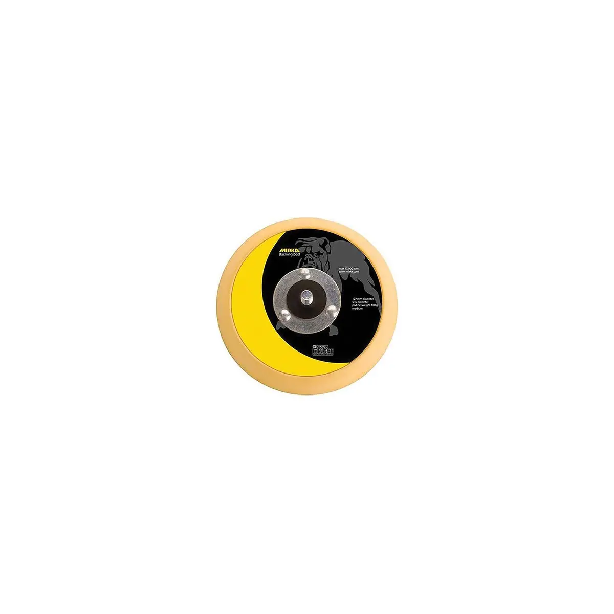 Mirka 106 6" Vinyl Faced Backup Pad, Medium 1