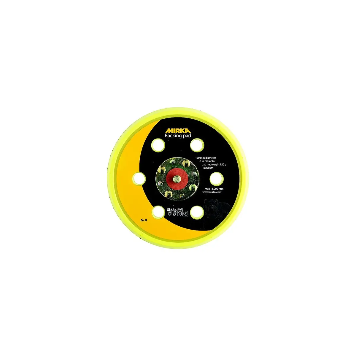 Mirka 106Sgv 6"-5Mm Grip Faced Soft Vacuum Backup Pad 1