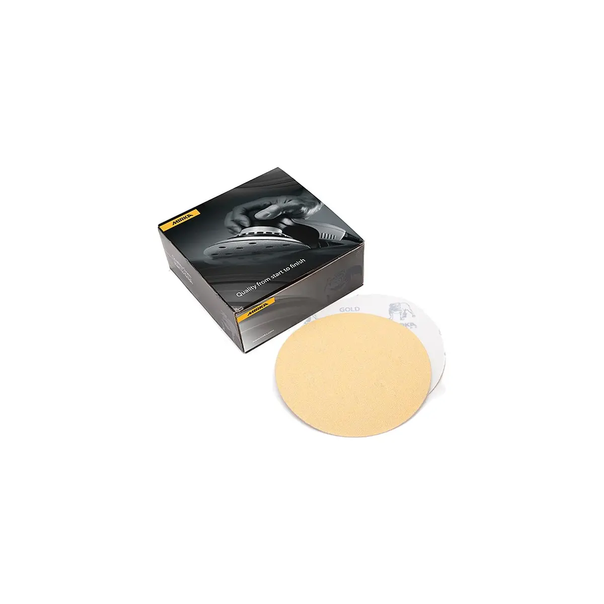 Mirka 23-332-060 Gold 5" Psa Disc, W/Liner, 60G 1