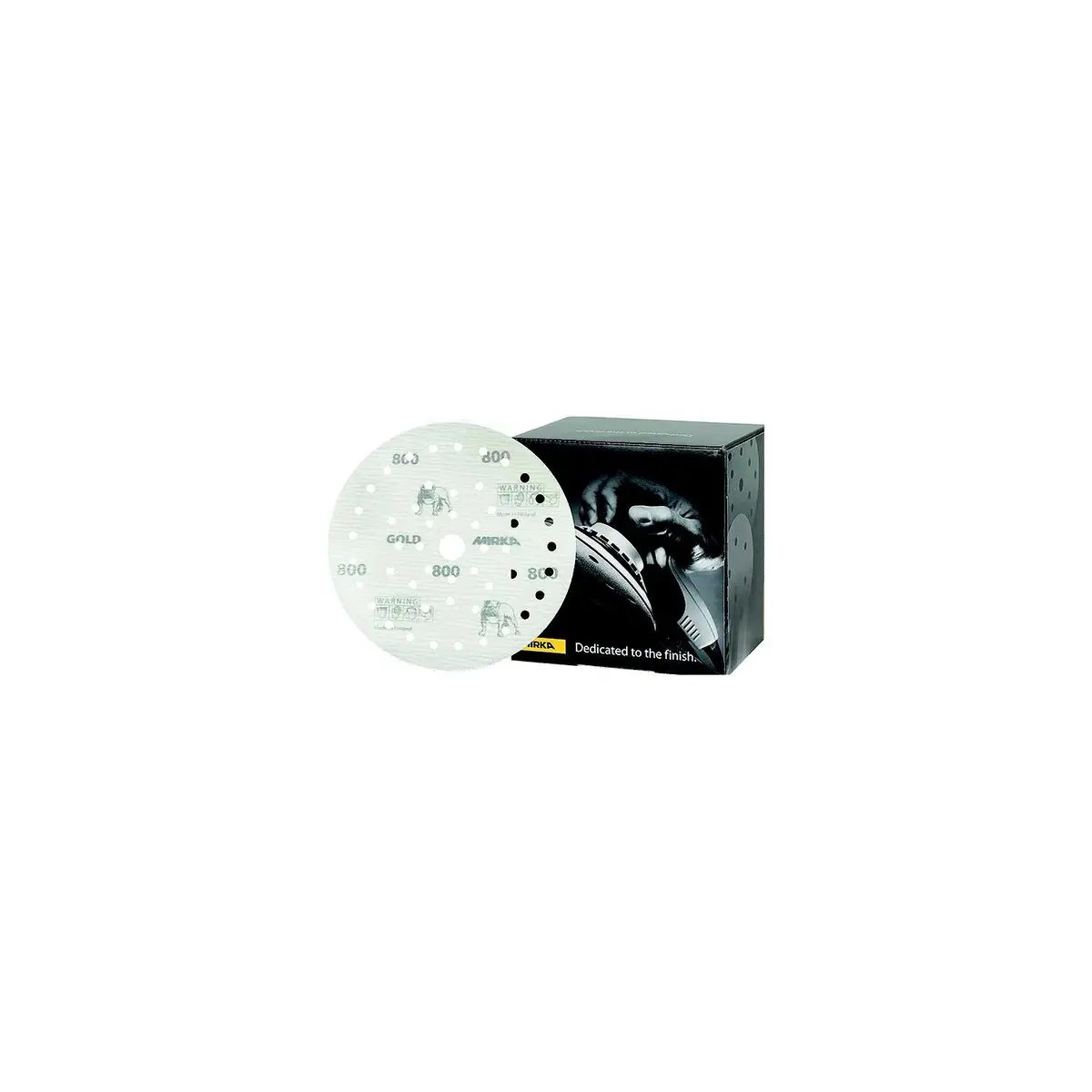 Mirka 23-5Mff-2000 Gold Multifit Dust Free Discs, 5", 50/Pk 1