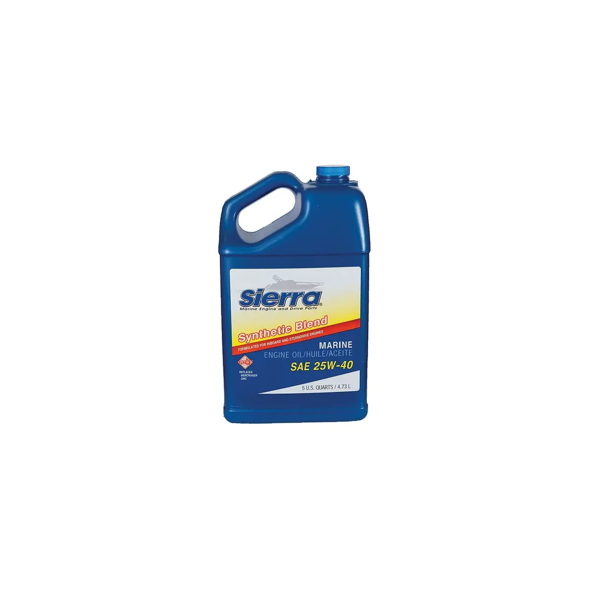 Sierra 18-9440-4 25W40 Fcw Synthetic Blend I/O Oil, 5 Qt. 1