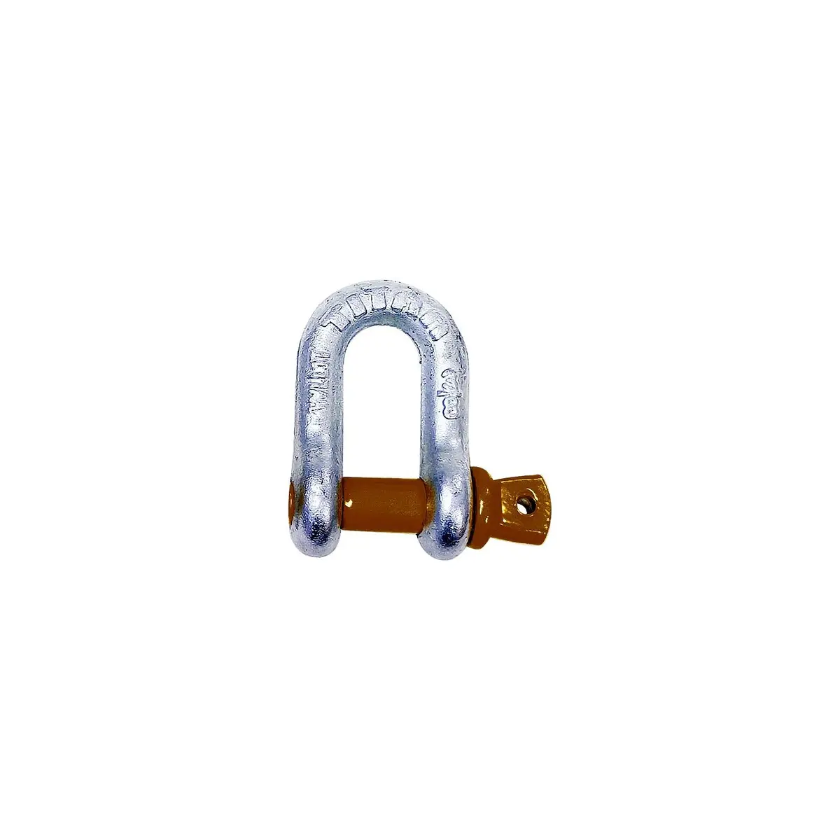 Titan Chain 10319065 Hot Galvanized D Shackle, 7/16" 1