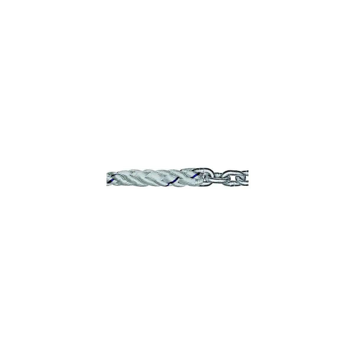 Titan Chain Car3s91250h1415 Three Strand Anchor Rode, 9/16" X 250' Line, 1/4" X 15' Chain 1