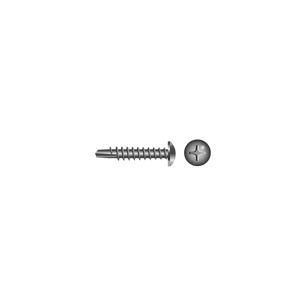 Seachoice Sc6518 Phillips Self Drilling Screw Pan Head #10 X 3/4" 1