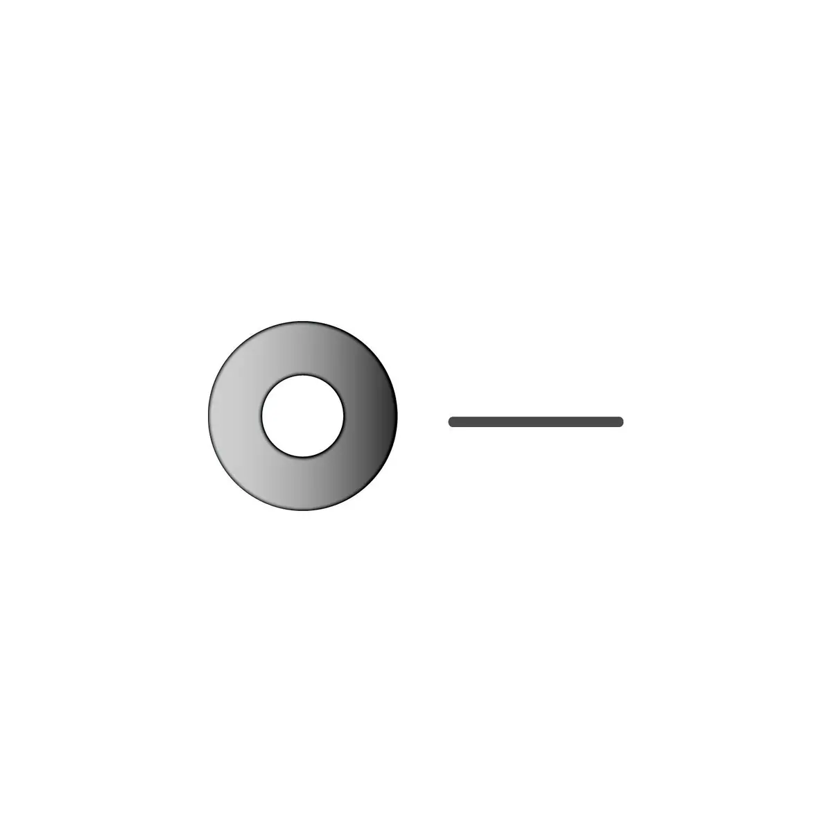 Seachoice Stainless Steel Flat Washer, #8 1