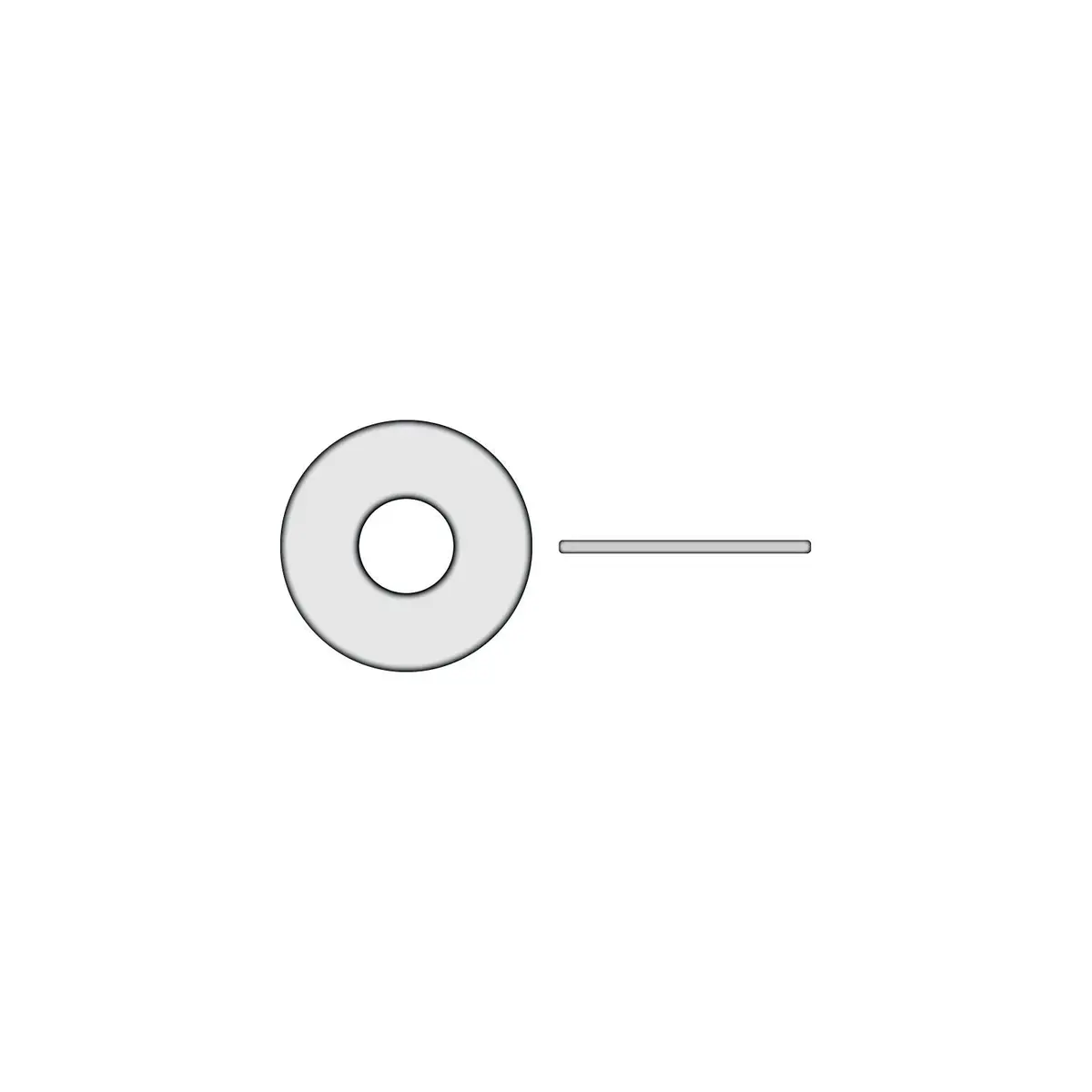 Seachoice Mp2974sc Nylon Flat Washer, #8 1