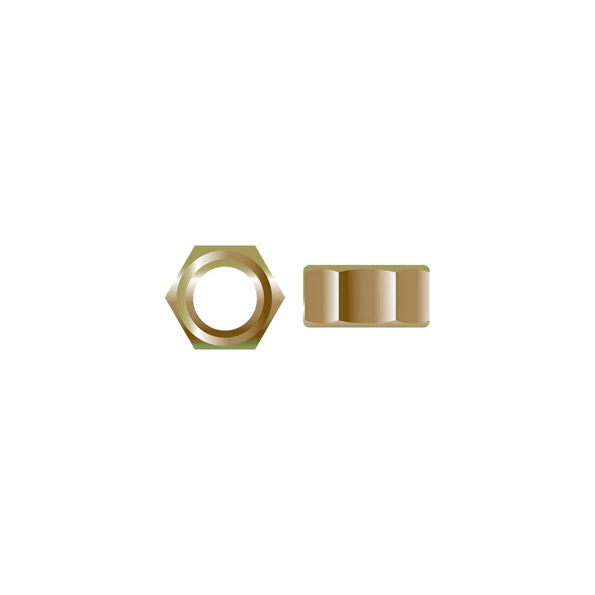 Seachoice Sc2418 01383 €“ Hex Nut, 3/8-16 1