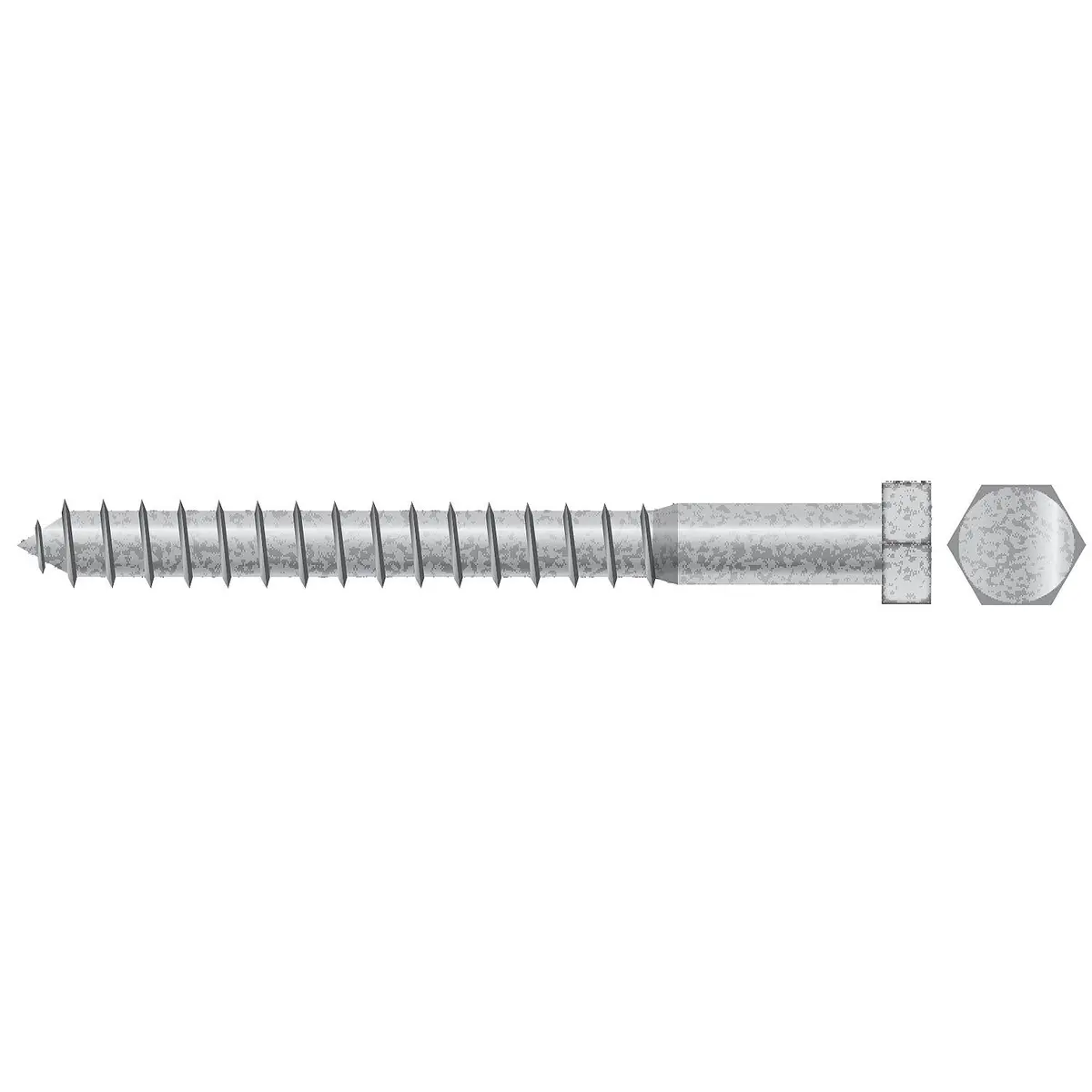 Seachoice Sc2661 Lag Screw, 3/8 X 5" 1