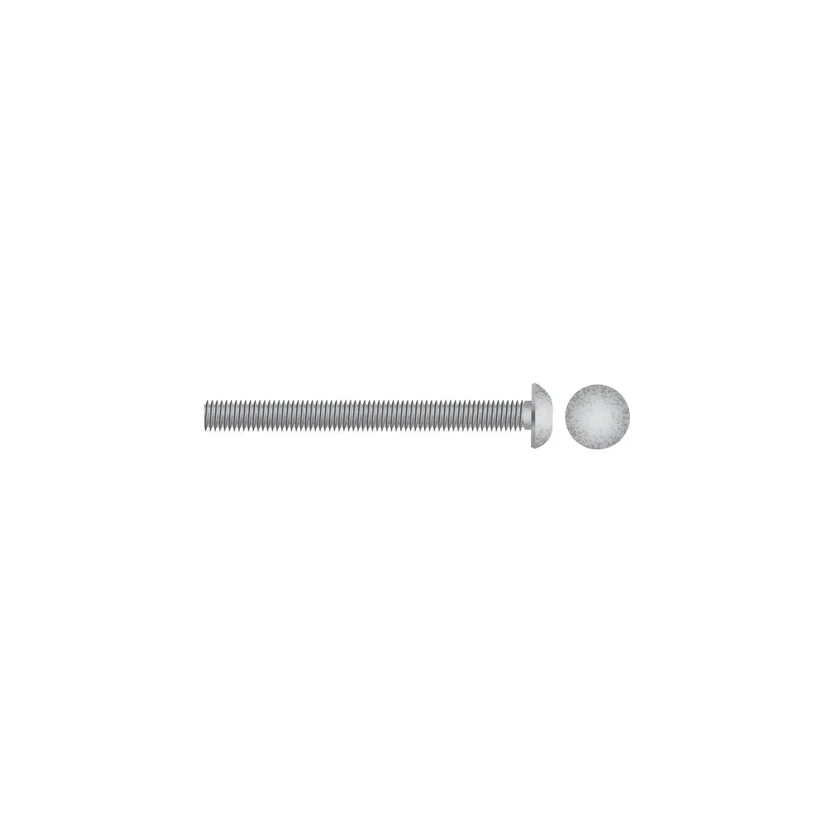 Seachoice Sc3815 Carriage Bolt, 1/2"-13 X 4" 1