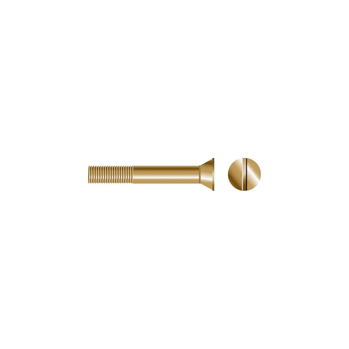 Seachoice Sc1708 Slotted Strut Bolt Flat Head 1