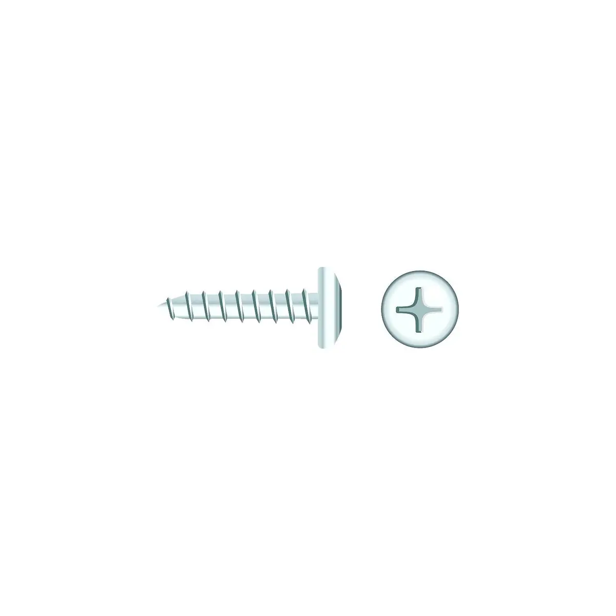 Seachoice Sc550ch 01767 Chrome Plated Ss Phillips Tapping Screw Pan Head, #10 X 1" 1