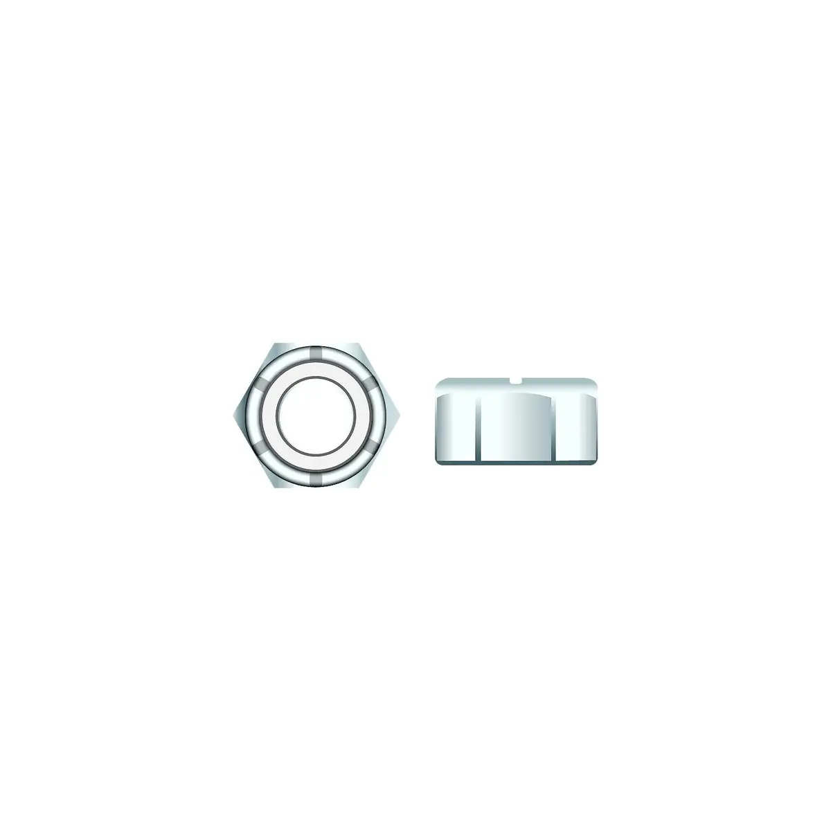 Seachoice Sc1331ch 01781 Nylon Insert Chrome Plated Ss Locknut, 8-32 1