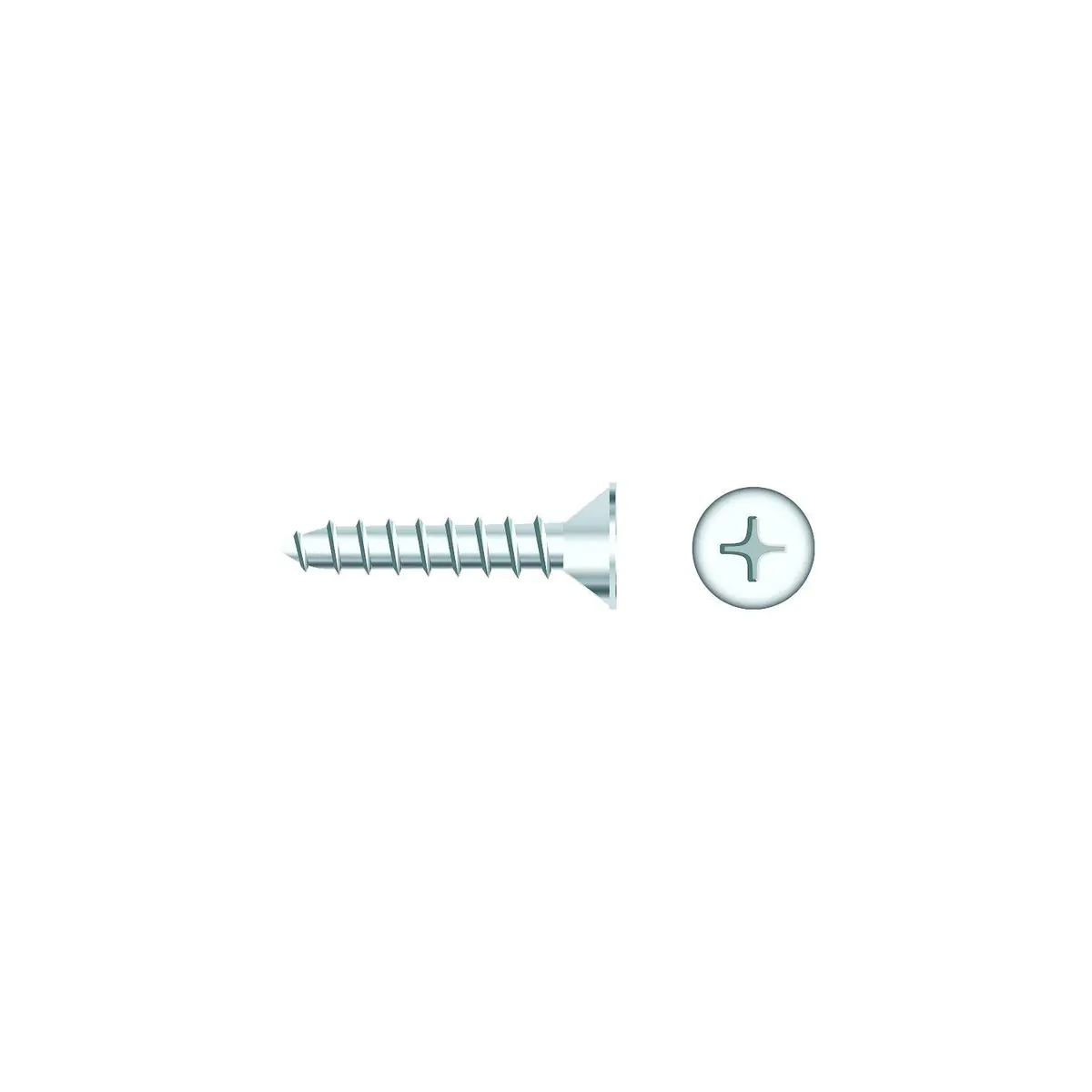 Seachoice Sc635ch 01783 Chrome Plated Ss Phillips Tapping Screw Flat Head, #10 X 3/4" 1