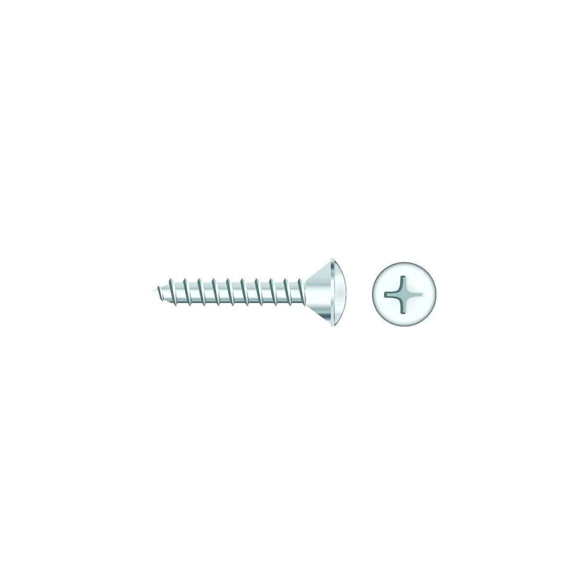 Seachoice Sc608ch 01799 Chrome Plated Ss Phillips Tapping Screw Oval Head, #14 X 1-1/2" 1