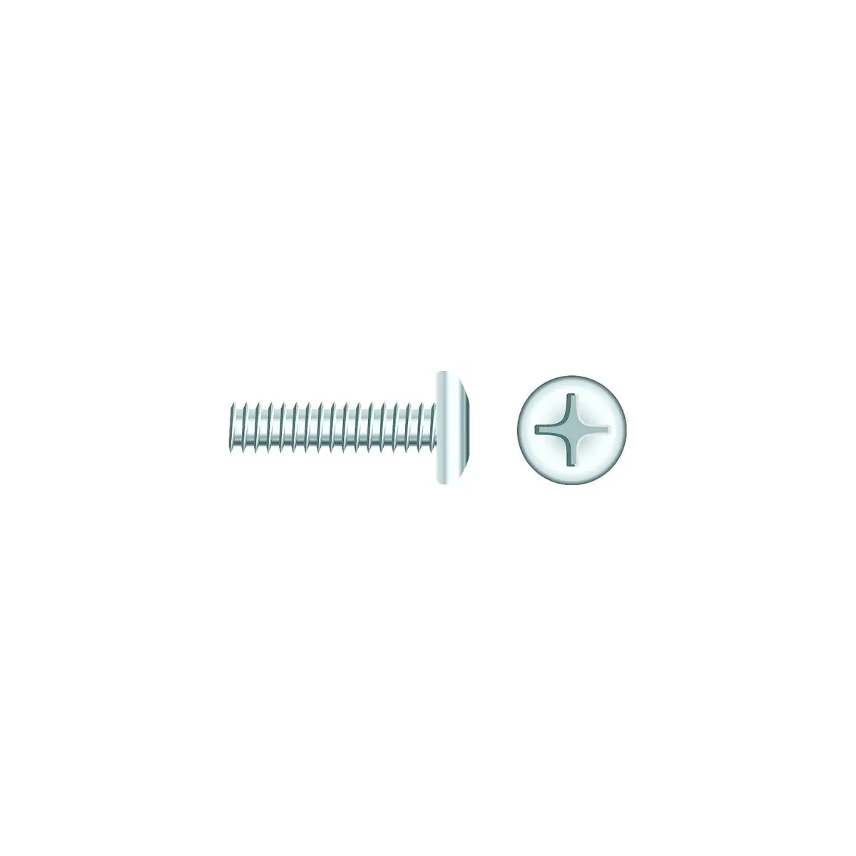 Seachoice Sc829ch 01814 Chrome Plated Ss Phillips Machine Screws Pan Head, 1/4-20 X 2" 1