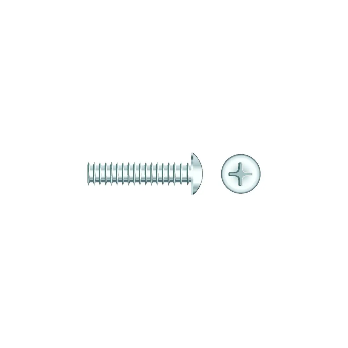 Seachoice Sc871ch 01817 Chrome Plated Ss Phillips Machine Screws Truss Head, 1/4-20 X 1" 1