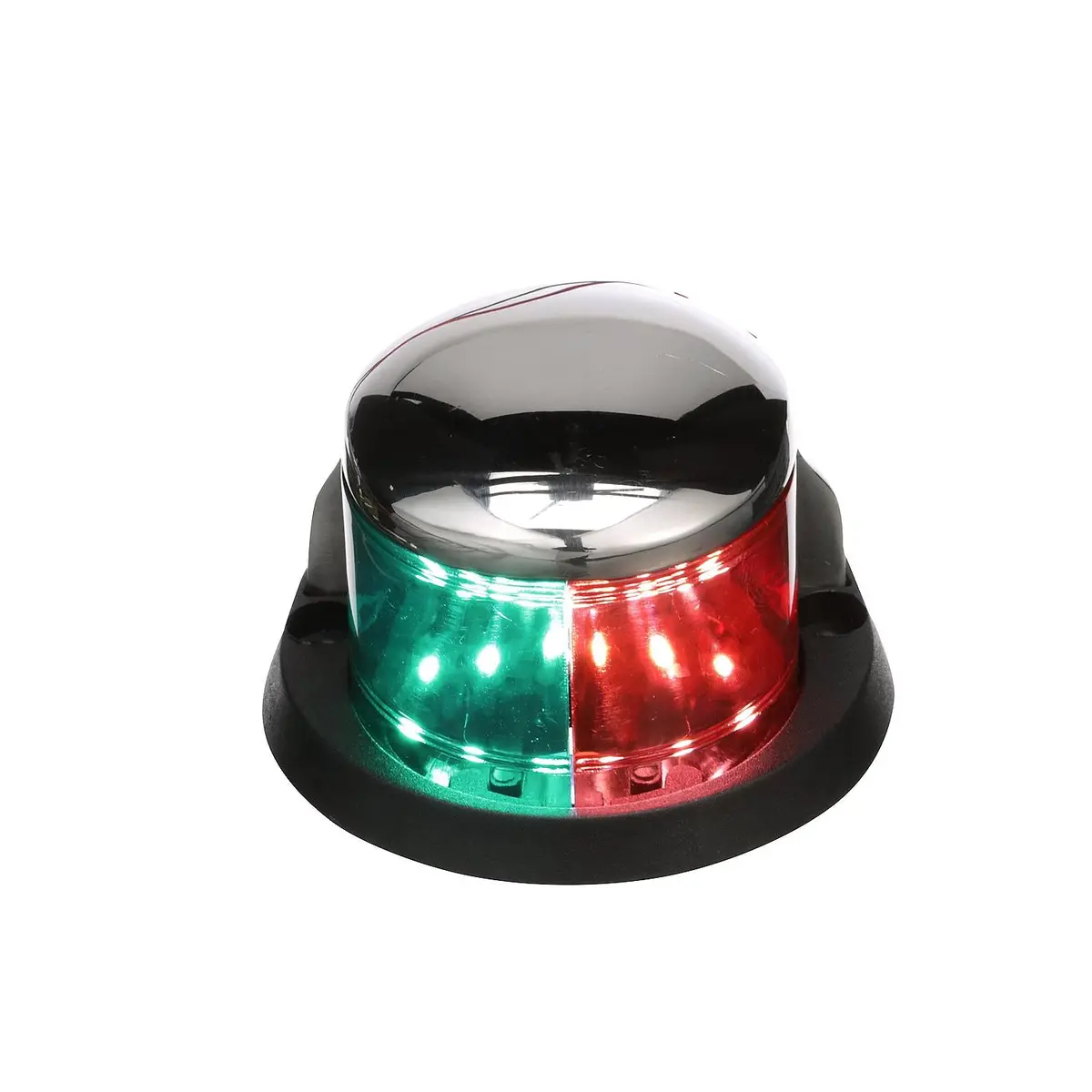 Seachoice 2041 Led Bow Light, Marine Navigation, Chrome Bi-Color, 2-Mile Vis For Under 66 Feet 1