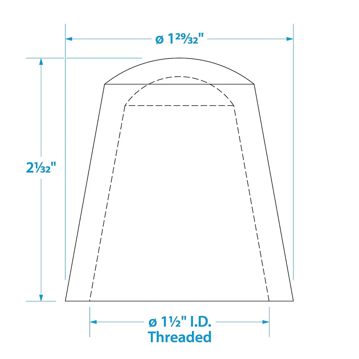 Seachoice 8521 Replacement Globe All-Round Stern Light, Anti-Glare Globe 1