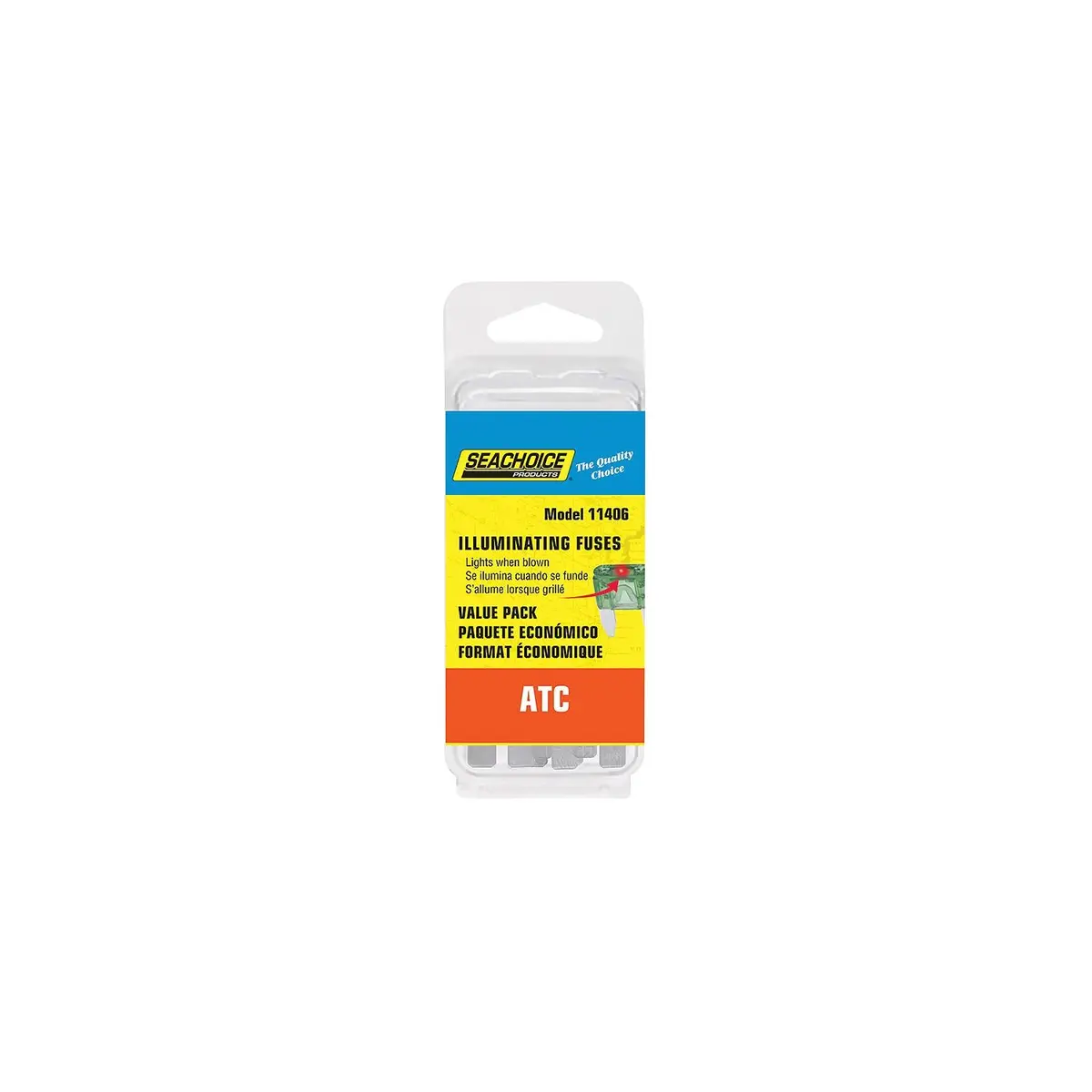 Seachoice Sc11406 Atc Illuminating Fuses Value Pack, Contains 25 Assorted Atc Illuminating Fuses 1