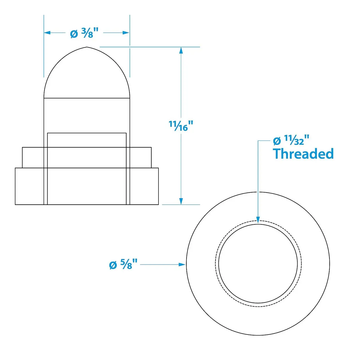 Seachoice 12371 Clear Protective Boot For Push To Reset Circuit Breakers, Pack Of 2 2