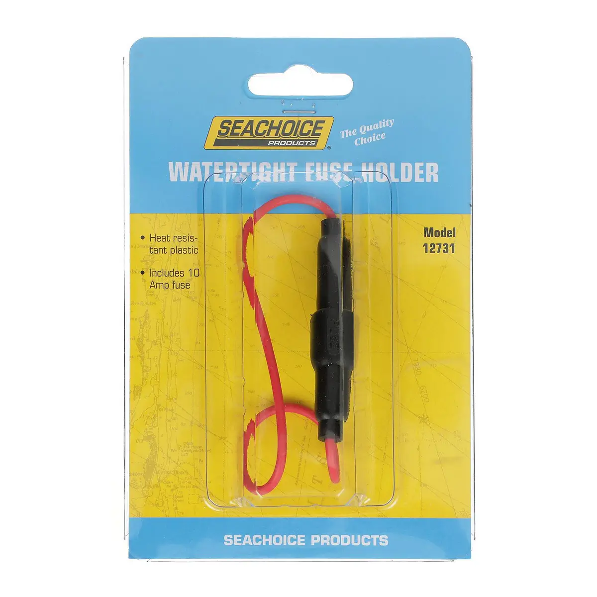 Seachoice 12731 In-Line Fuse Holder With Fuse, Waterproof, 10 Amp Fuse 2