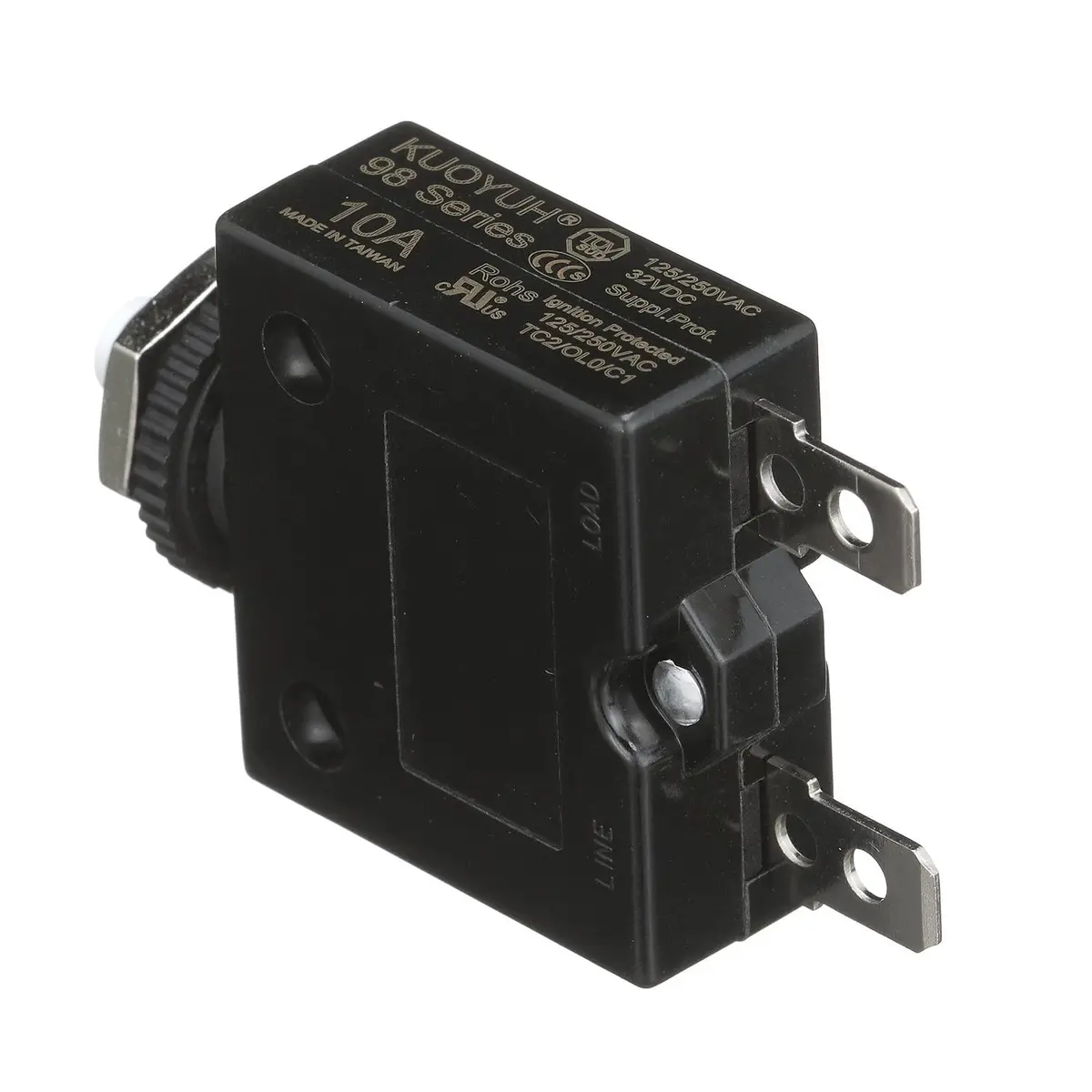 Seachoice 13111 Circuit Breaker, Push To Reset, 10 Amp 1
