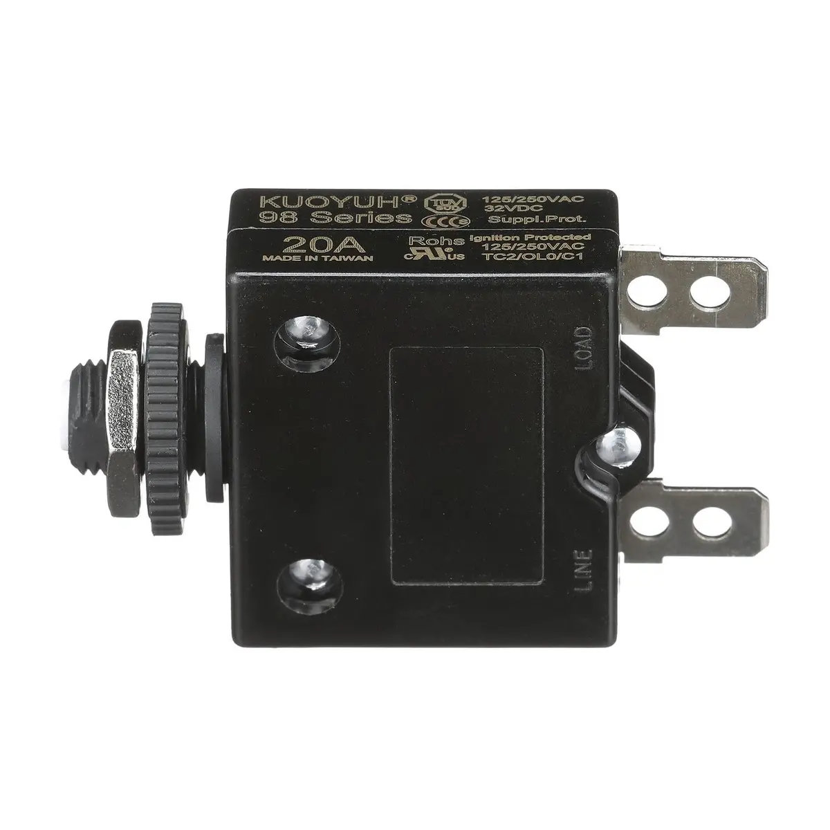 Seachoice 13151 Circuit Breaker, Push To Reset, 20 Amp 1