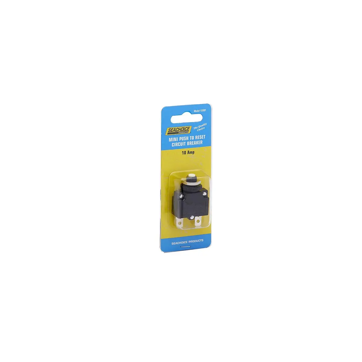 Seachoice 13391 Mini Push To Reset Circuit Breaker, 10 Amp 1