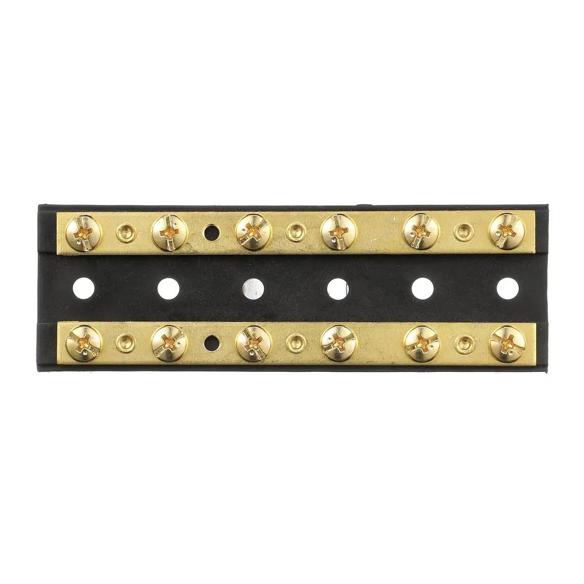 Seachoice 13531 Terminal Block, 6-Gang, Brass Clips And Contacts 2