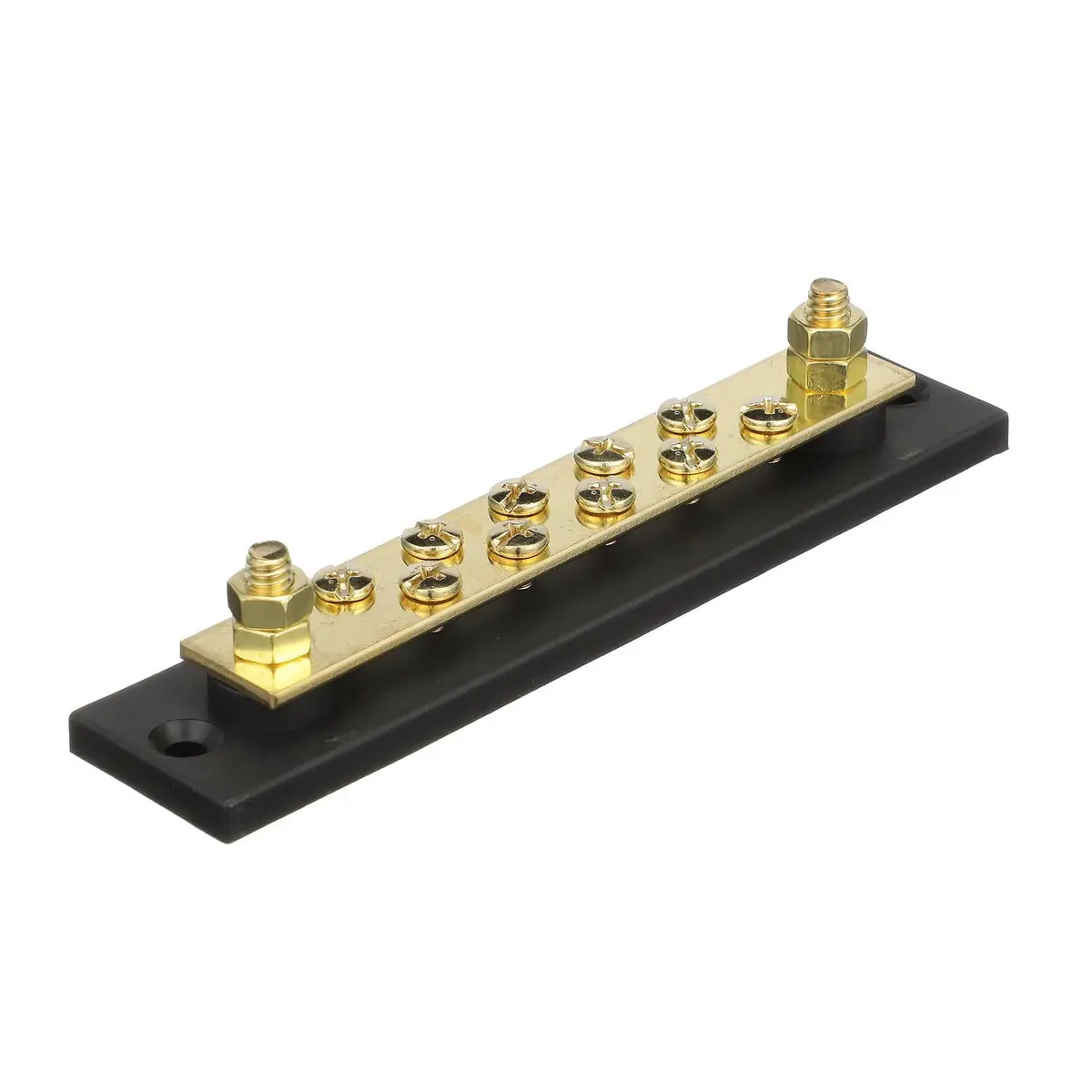 Seachoice 13631 Terminal Block, 10-Gang, Brass Clips And Contacts 1