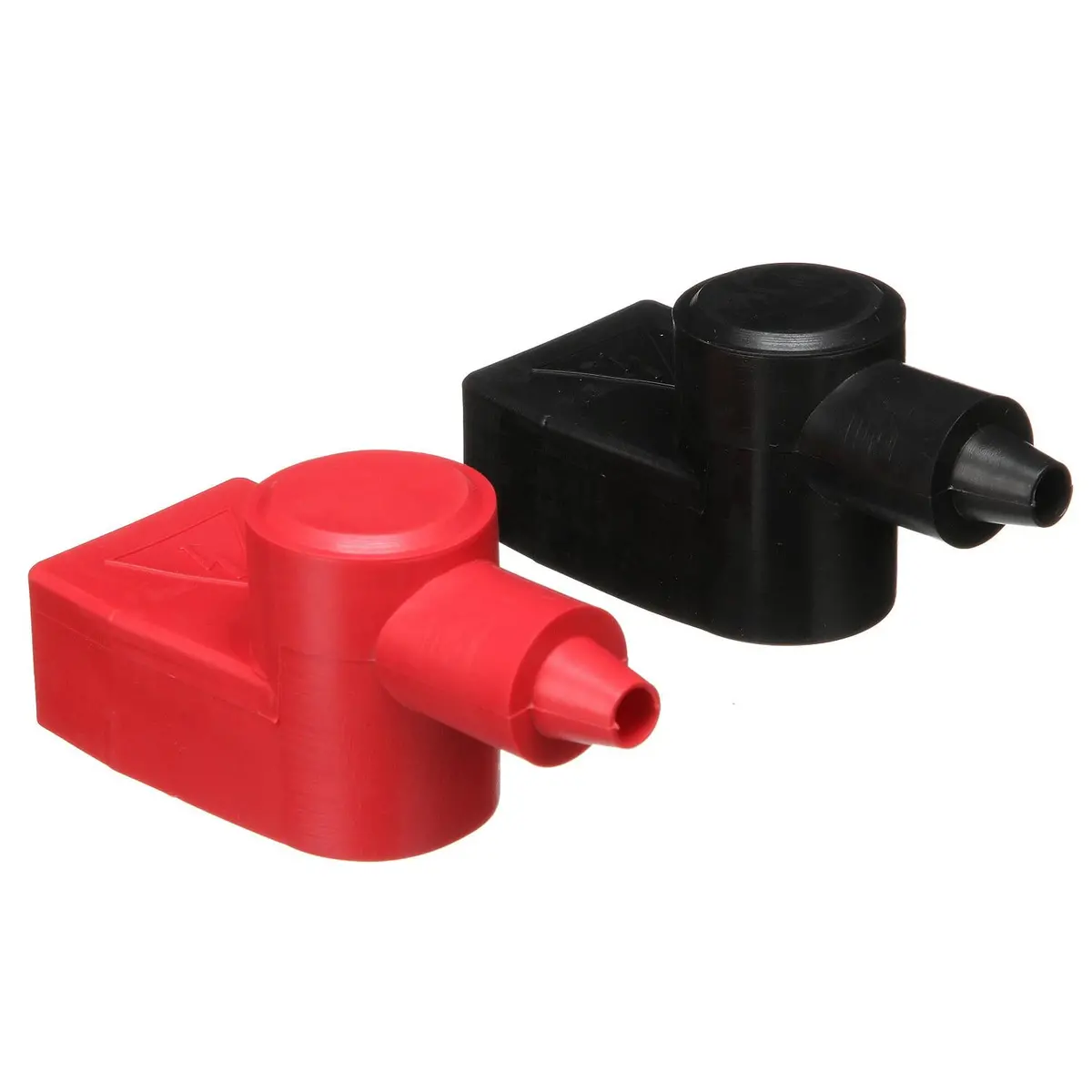 Seachoice 50-13701 Battery Terminal Covers, Marine Type (1 Red/1 Black Set), Fits Terminals With Wing Nut 1