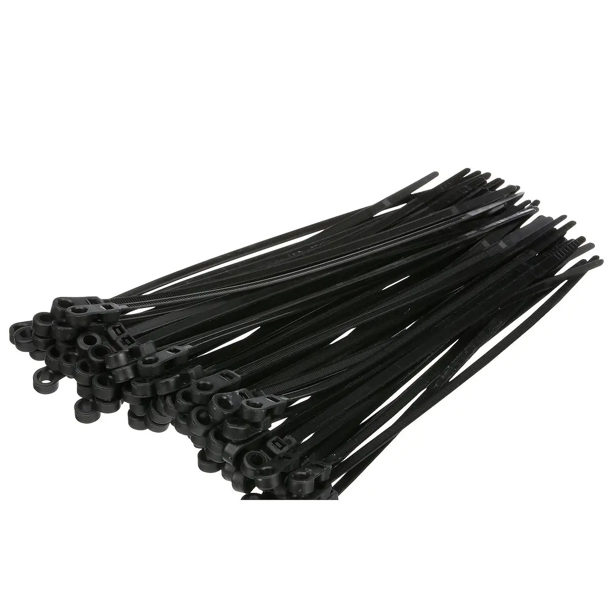 Seachoice 14171 Cable Ties, 8 In. Long, Mount Design, 50 Lbs. Max Load, Uv Black, Pack Of 100 1