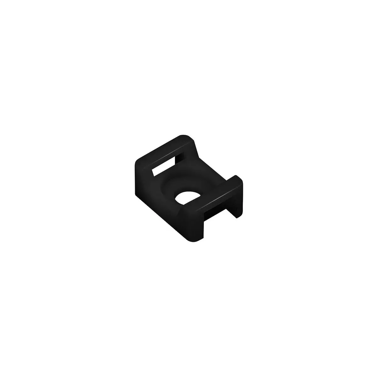 Seachoice 14194 Saddle Mount, Black, #8 Fastener, 10/Pk 1