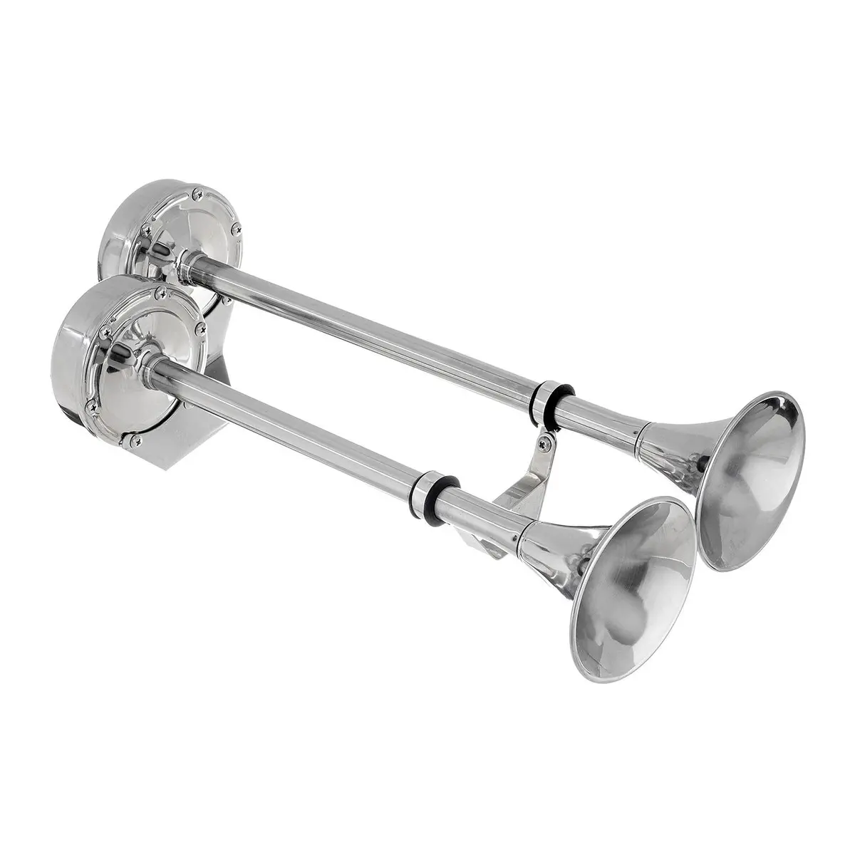 Seachoice Hyf-305Lt-24V Dual Trumpet Electric Horn, Stainless Steel, 123 Db Rating, 24V, 5 Max Amps, 18-1/2 In. L 2