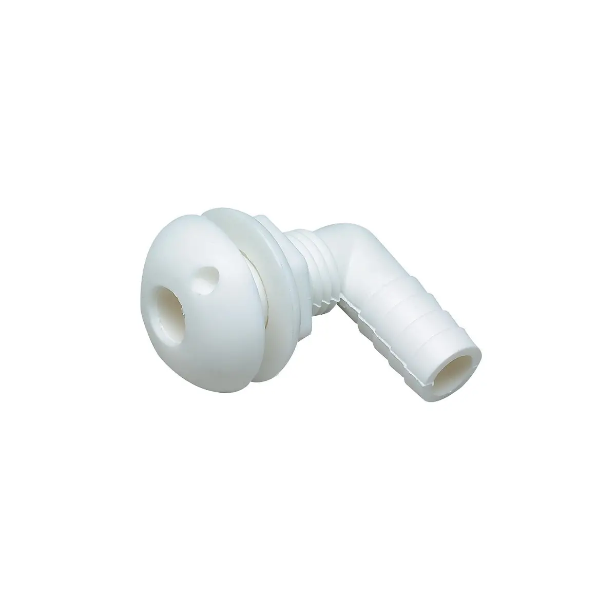 Seachoice 18101 90 Degree Plastic Thru-Hull, White 1