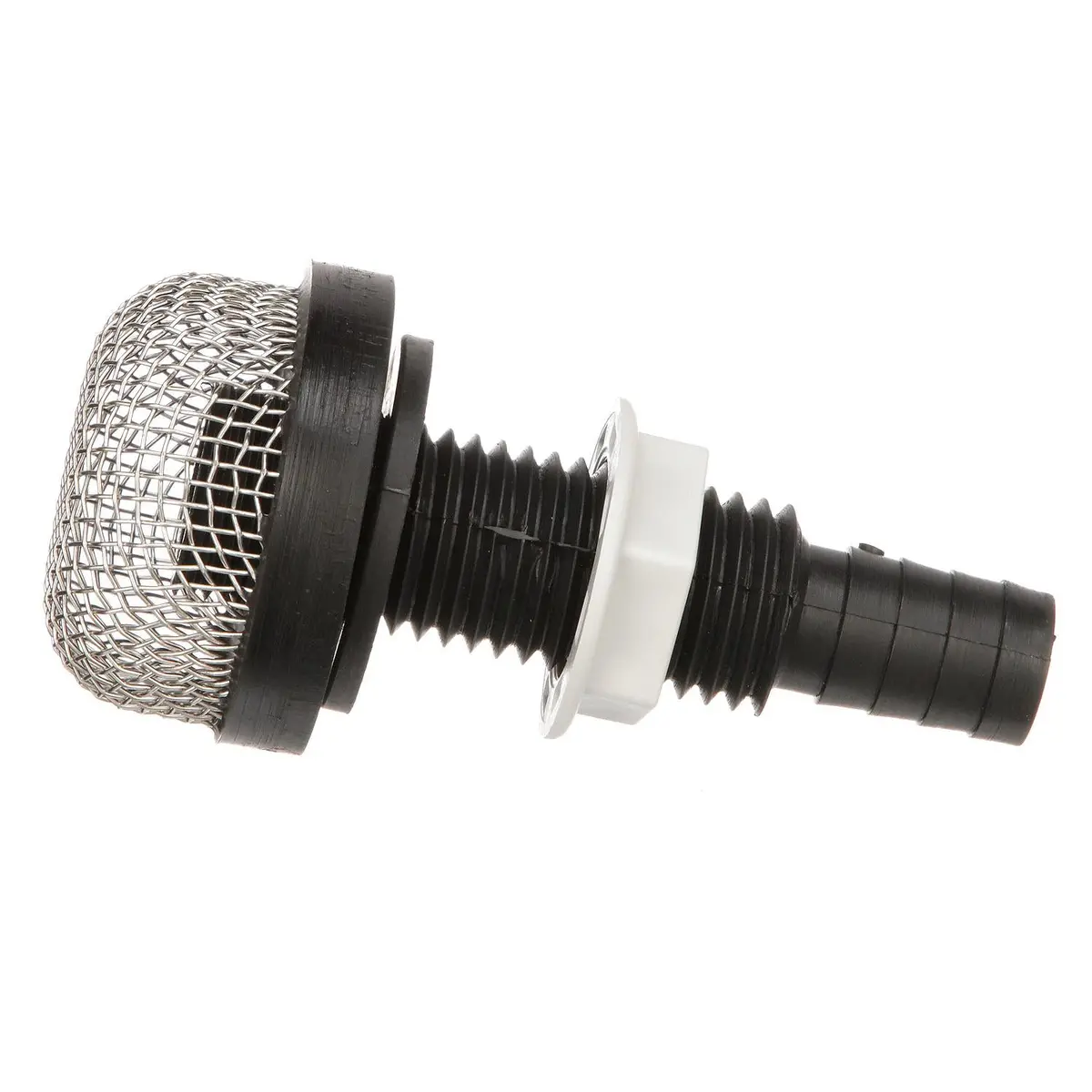 Seachoice 18191 Thru-Hull Strainer Mount With Aerator Screen, Fits 3/4 In. Hose 1