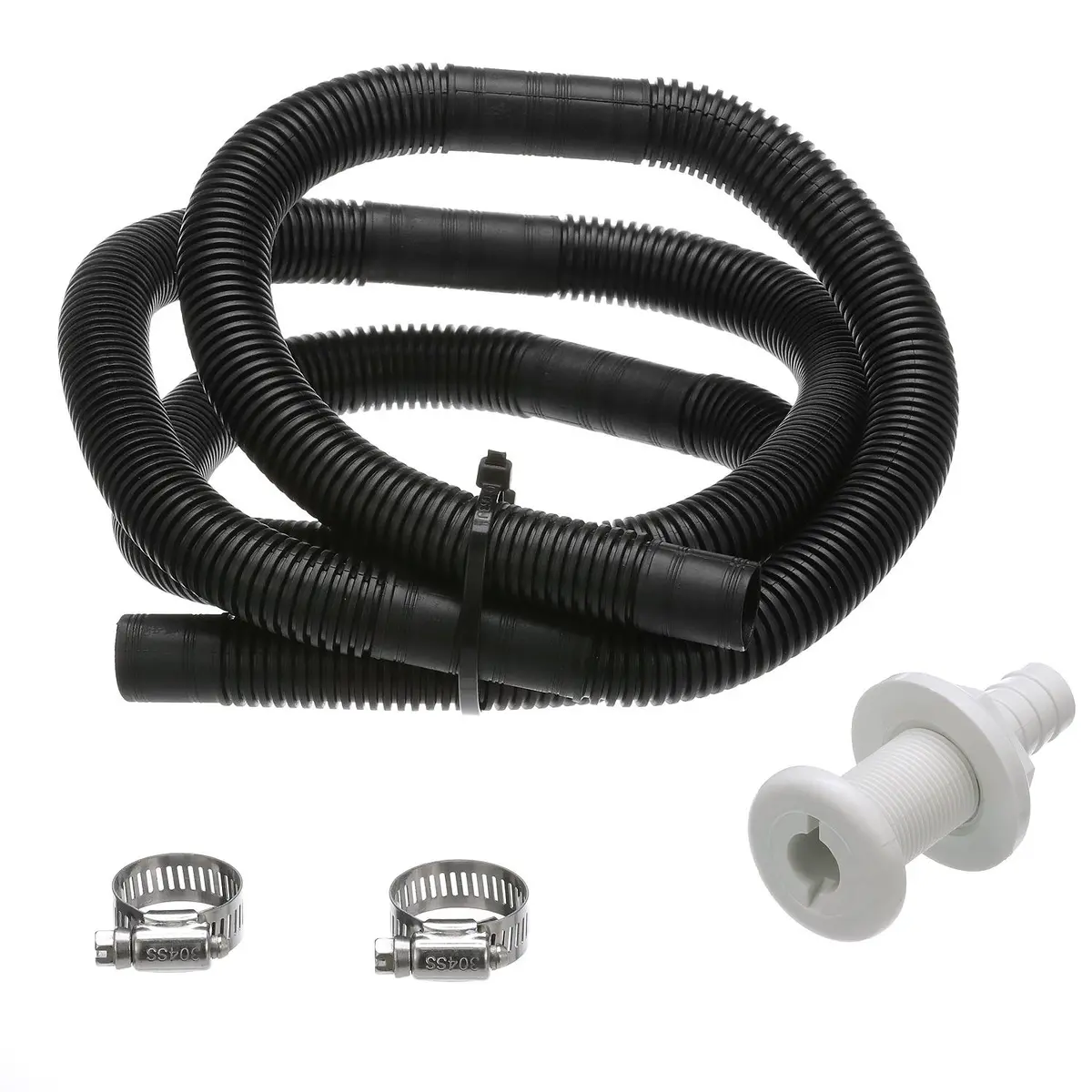 Seachoice 19441 Bilge Pump Installation Kit, 3/4", Includes 6' Hose, 2 Clamps, And Thru-Hull Fitting 1