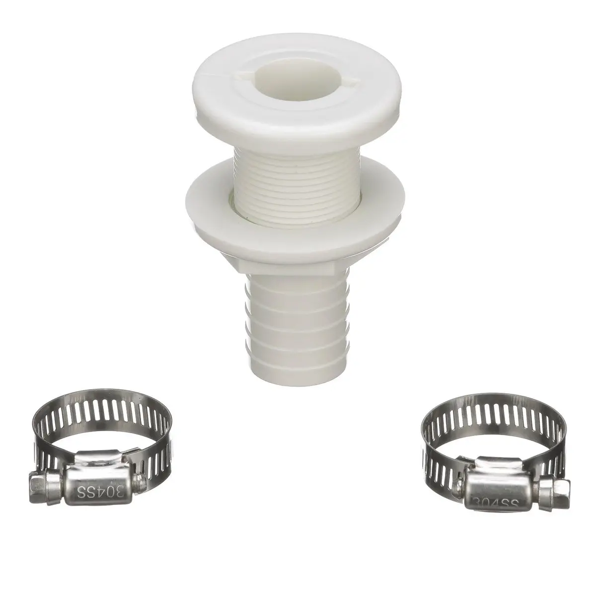 Seachoice 19451 Bilge Pump Installation Kit, For 1-1/8" Outlets, W/6 Ft Hose, 2 Clamps, Thru-Hull 1