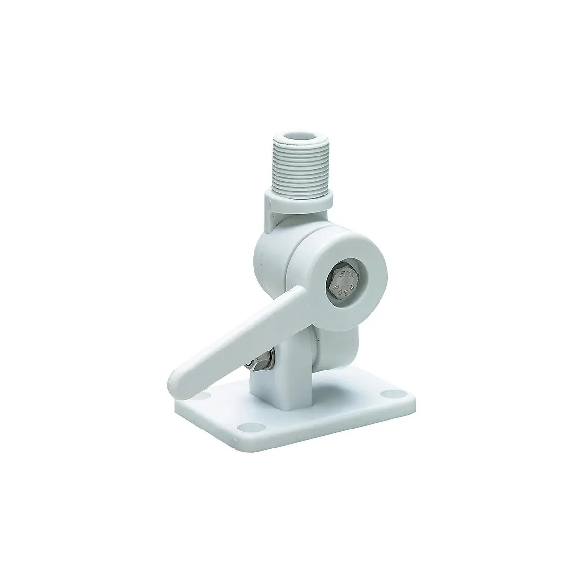 Seachoice 19500 Nylon Antenna Ratchet Mount, White, Bulk Pack 1