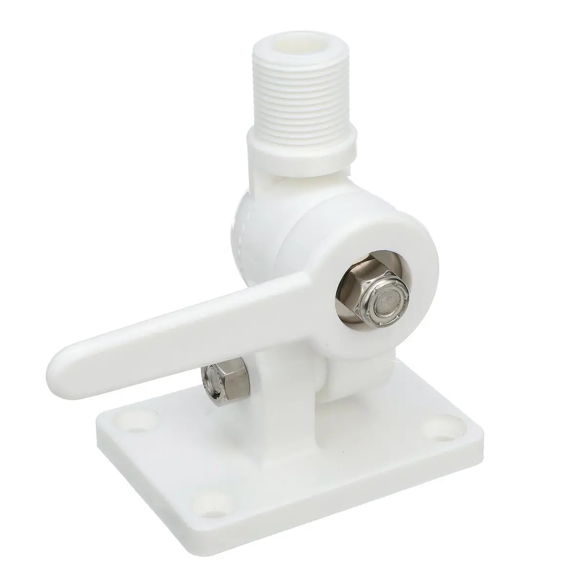 Seachoice 19501 4-Way Nylon Antenna Ratchet Mounting Kit, White Finish 1