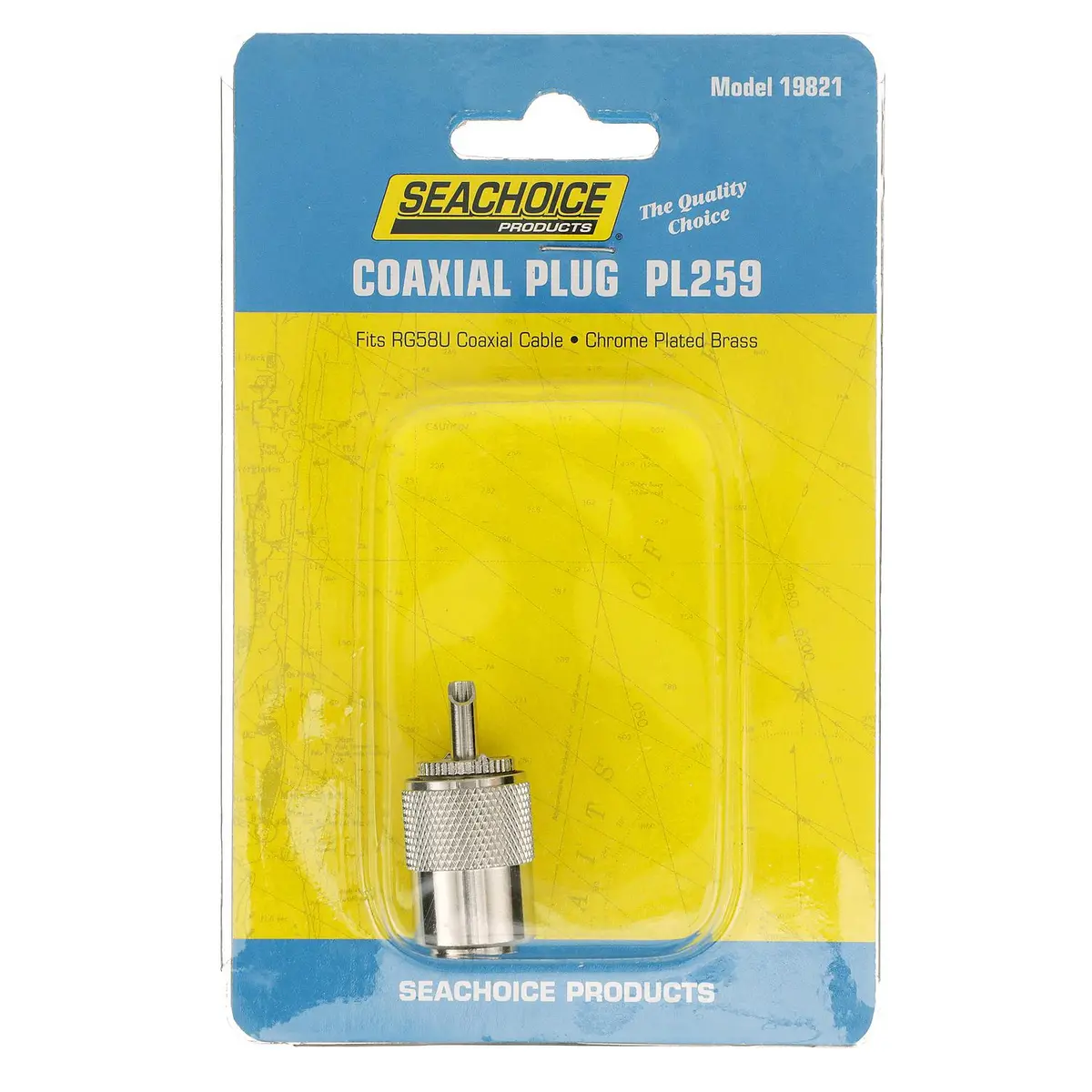 Seachoice 19821 Pl259 Male Adapter, Vhf Cable Antenna Connector 1