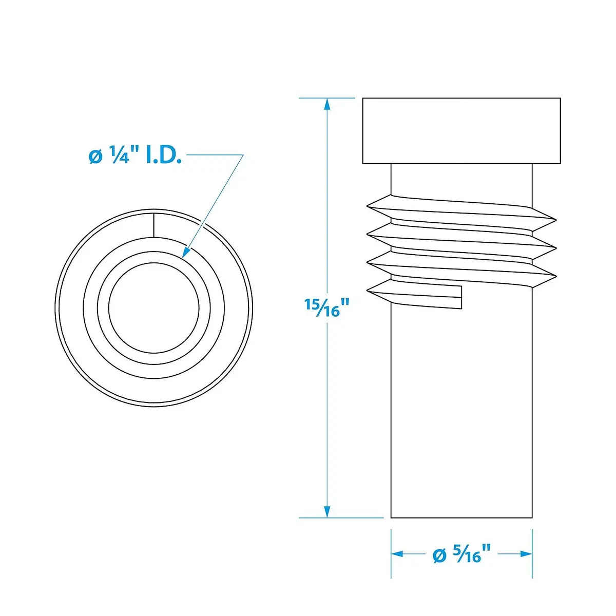 Seachoice 19841 Ug176 Adapter, Vhf Cable Antenna Connector 1