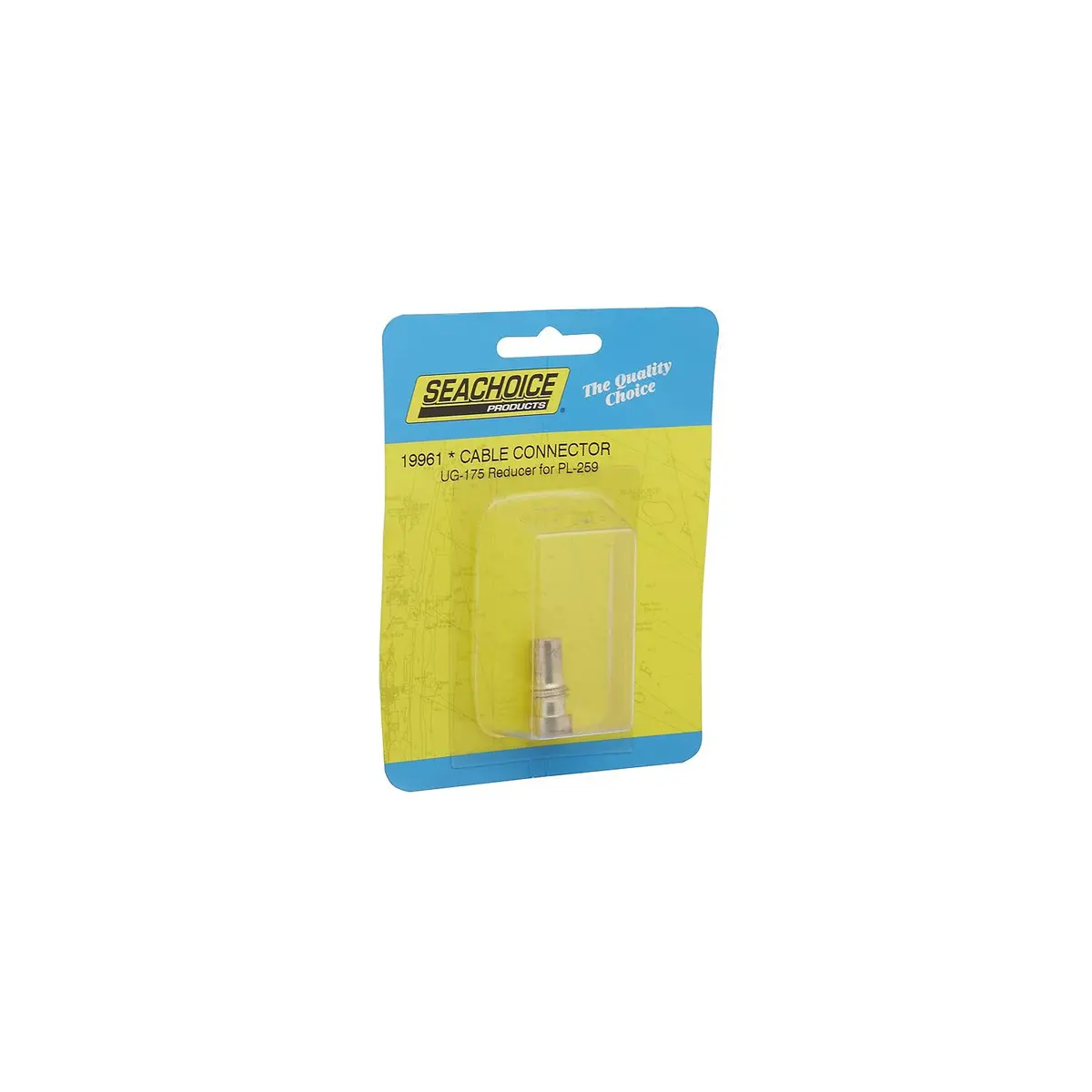 Seachoice 150921 Ug175 Adapter, Silver, Vhf Cable Antenna Connector 1