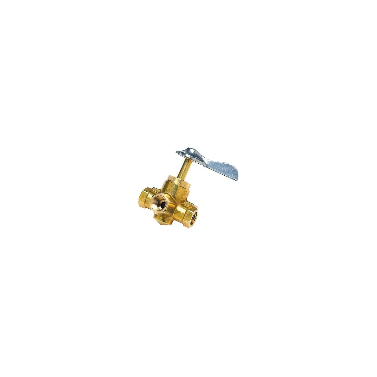 Seachoice 50-20761 Brass Three Way Fuel Line Valve 1